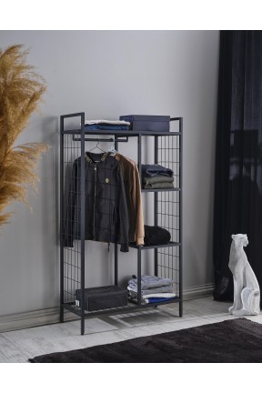 Elbise Dolabı , Açık Zarif Gardırop , Metal Elbise Dolabı , Elbise Rafı , Modern Gardırop